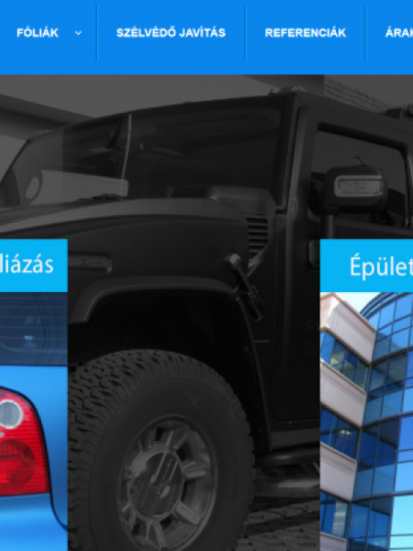 Boxerfólia, autó és épület fóliázás